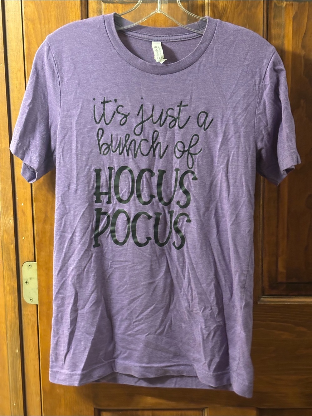 Bella Canvas Purple "It's Just a Bunch of Hocus Pocus" Short Sleeve Tee